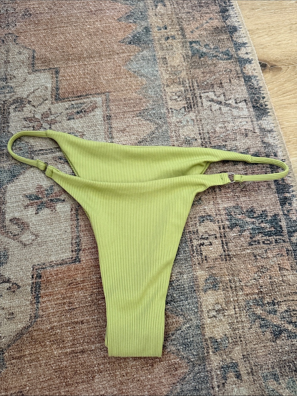 L Space Ribbed Lime Bikini Bottom - Picture 2 of 2